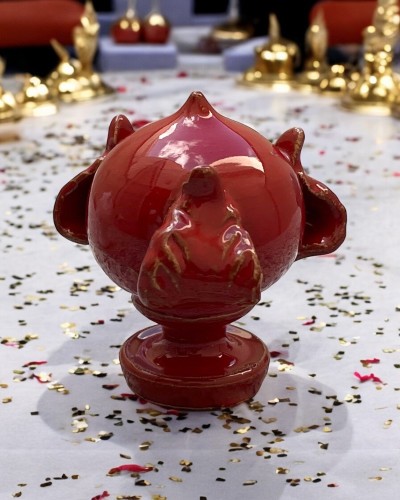 pumo pugliese rosso 5 cm in ambiente casalingo