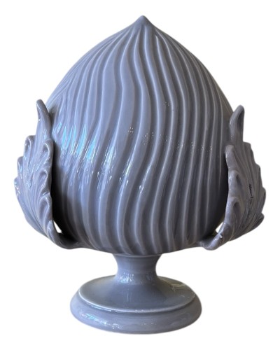 Pumo in ceramica artistica tortora 20 cm Poz Studio Ceramiche originale con certificato handmade