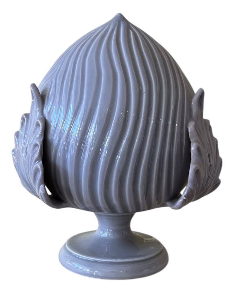 Pumo in ceramica artistica tortora 20 cm Poz Studio Ceramiche originale con certificato handmade