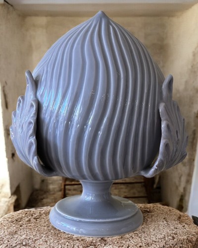 Pumo in ceramica artistica tortora 20 cm Poz Studio Ceramiche originale con certificato handmade