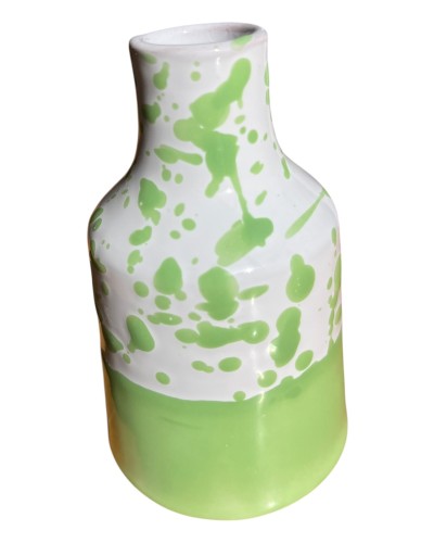 Oliera di design Poz Studio Oleum 120 su tavola pugliese con olive e rosmarino