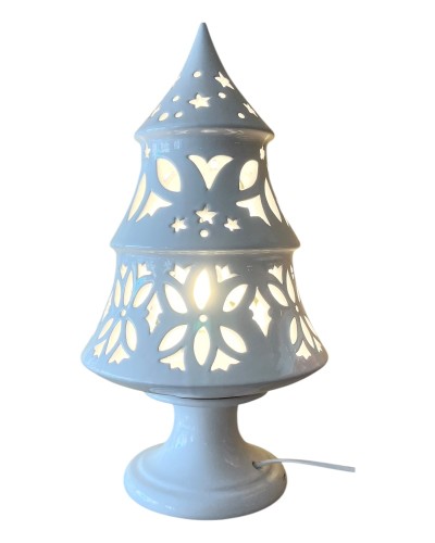 Lampada Natalizia Artigianale - Fatta a Mano in Ceramica