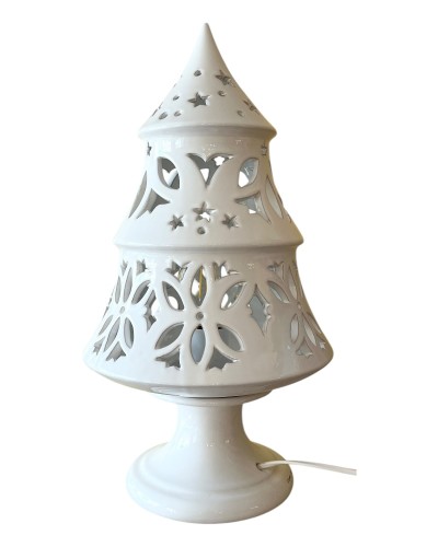 Lampada Natalizia Artigianale - Fatta a Mano in Ceramica