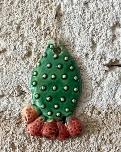 Pala di Fico d'India Decorata da Appendere