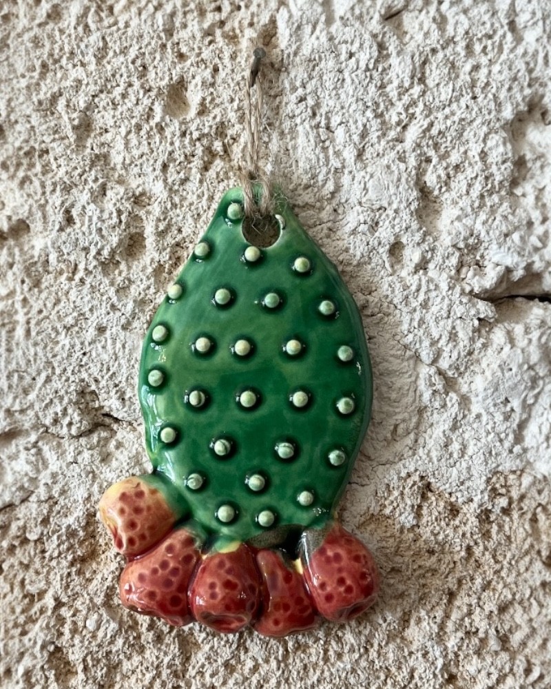 Pala di Fico d'India Decorata da Appendere